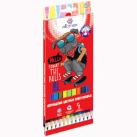 Карандаши цветные (Attomex) пластиковые Be cool 12 цветов М 2,65мм арт.5022610