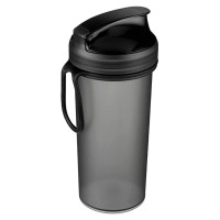 Стакан 400мл с крышкой и петлей, черный арт.435228513