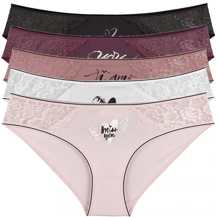 яяяТрусы женские арт.317101CD размер 46(M) 100% хлопок цвет ассорти