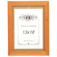 Фоторамка 13*18 (дерево) багет 17 мм Орех арт.РЗ-17-01