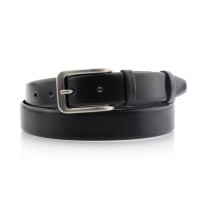 Ремень детский натуральная кожа (95-105см) цвет черный арт.B-Black 1