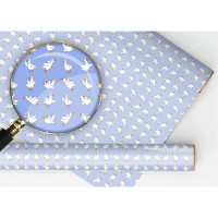 Бумага упаковочная 97,4*64,7см "Гуси" арт.15.25.02522