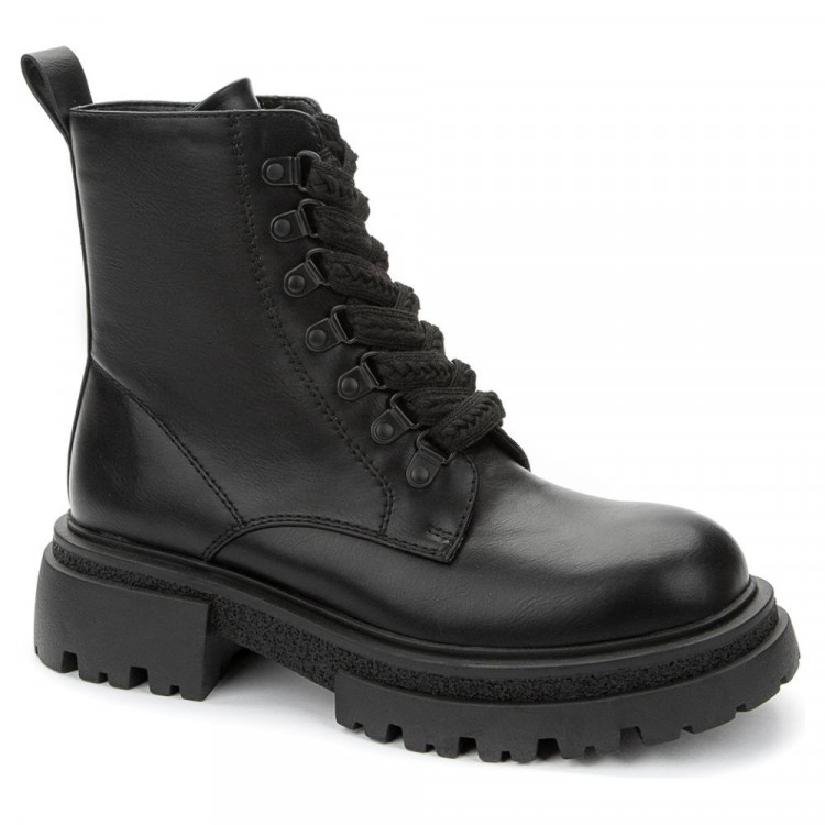 Ботинки для девочки (BETSY) черный верх-искусственная кожа подкладка-байка артикул 938021/02-01