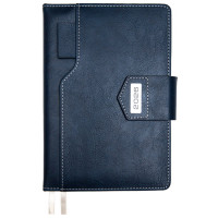 Ежедневник А5 2026 к/з deVENTE "Prestige" синий, 168л, 2 ляссе магнит. заст арт.2232663