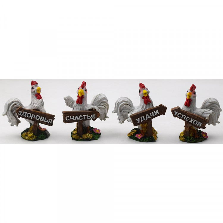 Статуэтка символ года петушок 6,5см асс. Арт.234227