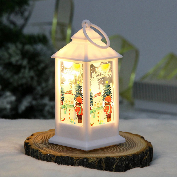 Сувенир с подсветкой LED "Фонарь Сказочная история" 13см цв.белый арт.700-0624