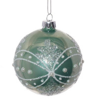 Шар стекло без упаковки /1шт/ 08см цв.голубой арт.721317