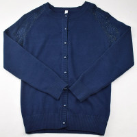 Кардиган для девочки (Malini) артикул 4494 размерный ряд 32/128-40/158 цвет синий