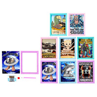 Алмазная мозаика 13,5х18см (Mazari) Итальянский мем ассорти без подрамника частичное заполнение арт M-20667