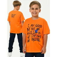 Футболка для мальчика арт.3060  размер 36/140-46/170 цвет оранжевый