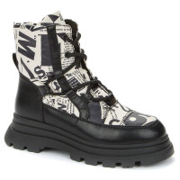 Полусапоги для девочек зимние (BETSY) бежевые верх- кожа  подкладка -искусственная шерсть артикул 938356/05-03