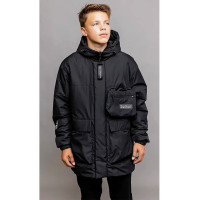 Парка осенняя для мальчика (Батик) арт.Лавини цвет черный