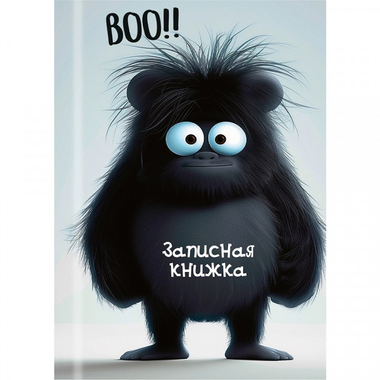 Записная книжка А7 твердая обложка 48 листов (Prof-Press) Цветные монстрики-2 глянцевая ламинация арт.48-8622