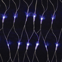 Гирлянда электрическая для дома сетка 1,6*1,6м 144LED цвет белый (светлый провод) арт.362-076