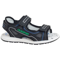 Сандалии для мальчика (Сказка) темно-синий верх-искусственная кожа подкладка-натуральная кожа размерный ряд 32-37 арт.R511361017BK