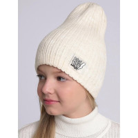 Шапка демисезонная для девочки (CLEVER) арт.44107ап размер 52-54 цвет бежевый