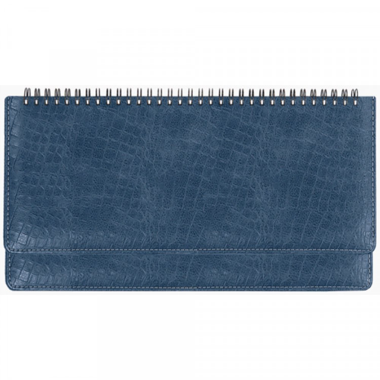 юПланинг 2023 к/з deVENTE "Croco" синий, 64л, евроспираль арт.2039369