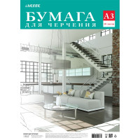 Папка для черчения А3 10 листов deVENTE 160г/м2 в пластиковом пакете арт 2111200