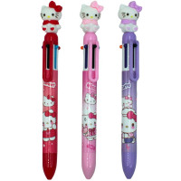 Ручка многоцветная 6-цветная (CENTRUM) Кошечка ассорти арт.77035