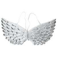 Аксессуар карнавальный "Крылья Ангела" 44*20см цв.серебро арт.86955