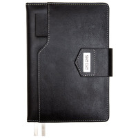 Ежедневник А5 2026 к/з deVENTE "Prestige" черный, 168л, 2 ляссе магнит. заст арт.2232664