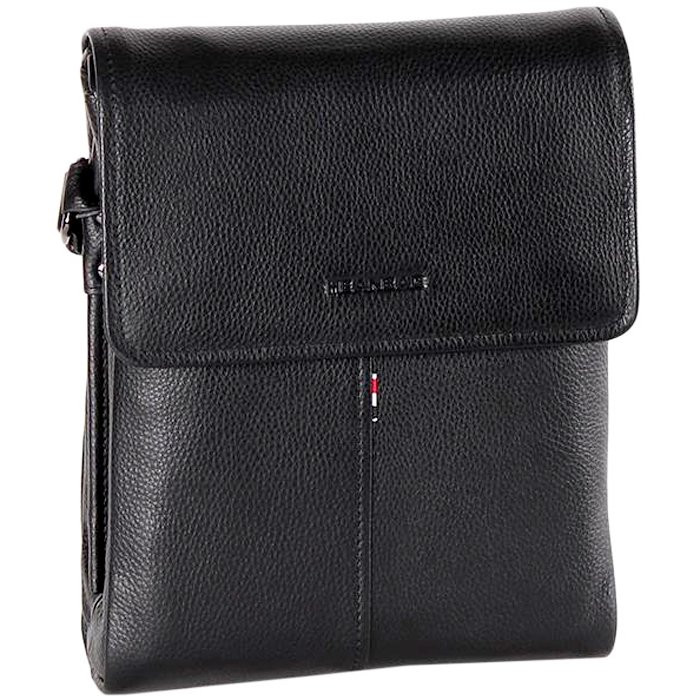 Сумка мужская 28*23*08см (S-Style) Heanbag цвет черный, натуральная кожа арт.8899-3H black