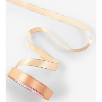 Лента подароч. атласная 15мм*23м цв.св.бежевый с серебром арт.9179002