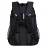 Рюкзак для мальчиков (Grizzly) арт RU-336-1/2 черный-кирпичный 32х47х17