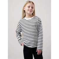 Джемпер для девочки артикул CLE 856869кдн размер 34/134-40/152 цвет молочный/черный