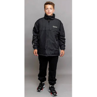 Парка осенняя для мальчика (Батик) арт.Хантер цвет черный