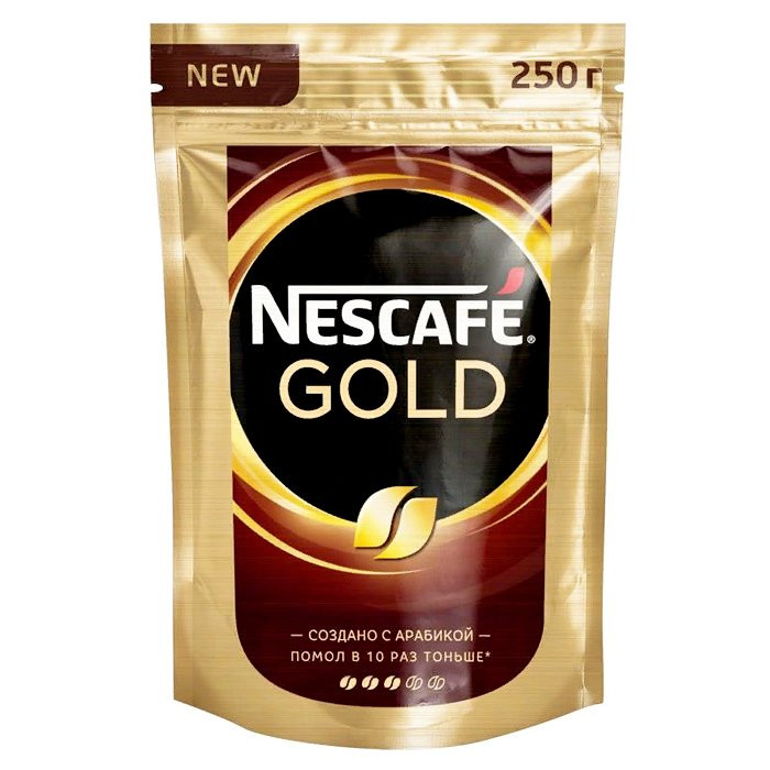 Кофе Nescafe Gold 250г (+молотый/пакет)