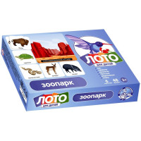 Игра настольная Лото детское Зоопарк (малое) (ДК) арт 00079
