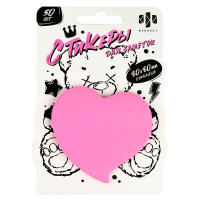 Стикеры бумажные д/заметок 80x80 мм (Феникс) Плюшевый Мишка розовый 50 шт 80 г/м² арт. 67833