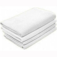 Отрез вафельный 40*80см 160г/м2 белый обшитый