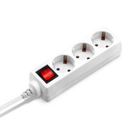 Сетевой удлинитель Buro BUPS3.3/W 3м (3 розетки) белый (пакет ПЭ)