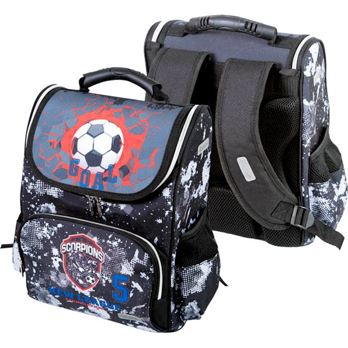 Ранец для мальчиков школьный (Attomex) Lite  Football Club 34x27x20м арт 7030125