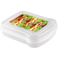 Ланч-бокс для бутербродов с декором 170х130х42мм 4312854 Бытпласт