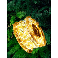 Гирлянда эл.д/дома 300м 3000LED Нить "Роса" цв.теплый белый 8реж. IP44 арт.93630