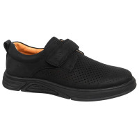 Полуботинки для мальчика (QWEST) черный верх-искусственная кожа подкладка-натуральная кожа размерный ряд 36-41 артикул 232T-Z1-3856