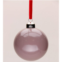 Шар пластик 06см глянец цв.бледно красно фиолетовый 117 арт.РШ5717