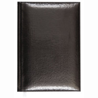 Ежедневник А6 недат. к/з Attomex "Visa" черный, 136л, 2 ляссе арт.2035624