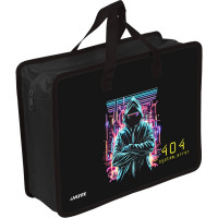 Сумка пластик А4 (deVENTE) на молнии ручка-тесьма Cyber с расширением арт.8057516