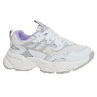 Кроссовки для девочки (Сказка) серый верх-искуственная кожа подкладка-текстиль артикул R070874878W