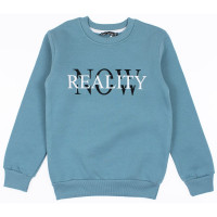 Джемпер для мальчика артикул First kids 3160  размер 34/134-40/152 цвет серо-голубой