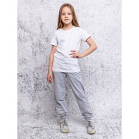 Брюки спортивные для девочки (BATIK) арт.018_СБ размер 30/122-46/170 цвет серый