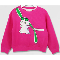 Джемпер для девочки (Deloras) артикул 19583 р.26/98-32/128 цвет фуксия