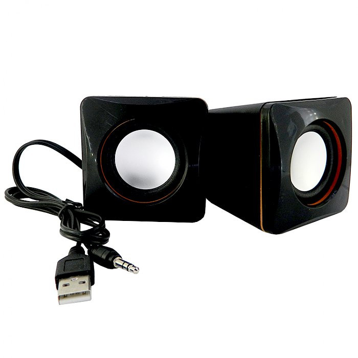Колонки D02A/FY (питание USB 2*2,5W) черные