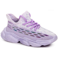 Кроссовки для девочки (CROSBY) сиреневый верх-текстиль подкладка-текстиль размерный ряд 30-35 арт.227021/05-01