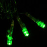 Гирлянда электрическая для дома точечная 16м 180LED цвет зеленый (светлый провод) 8режимов (можно соединять) арт.125-023