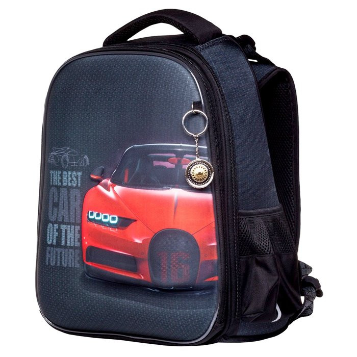 Ранец для мальчиков школьный (Hatber) ERGONOMIC Classic Best car 37х29х17 арт.NRk_45038
